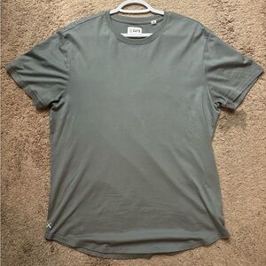 Cuts Pima Curve Hem Tee Sage
